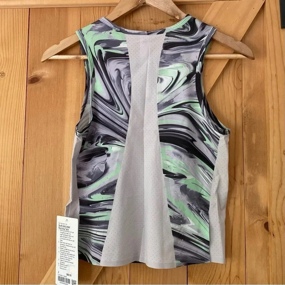 Lululemon Swift Ventilated Running Tank In Paint Glide Warp Multi - Picture 4 of 7